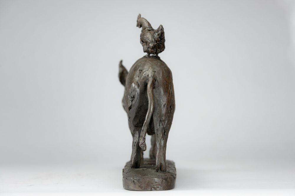 8 'Pig and Chicken', Bronze Pig, Pig Sculpture, Pig Statue, Bronze Resin, Tanya Russell Animal Sculpture-3