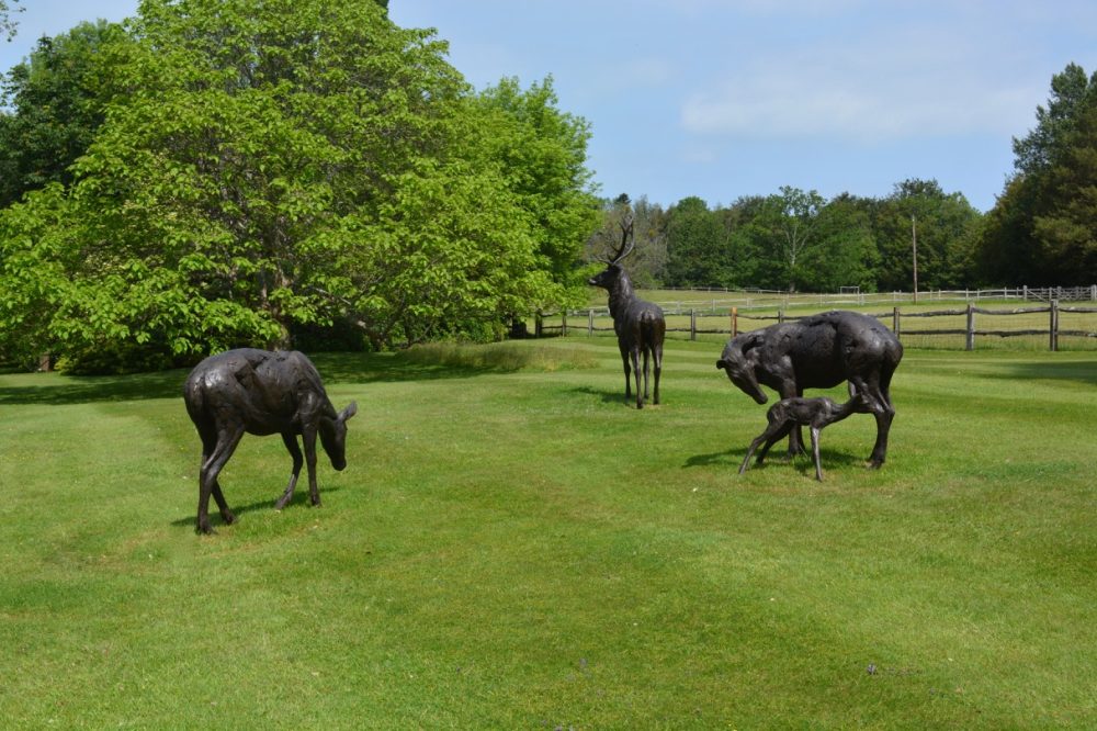 Herd of Red Deer statue