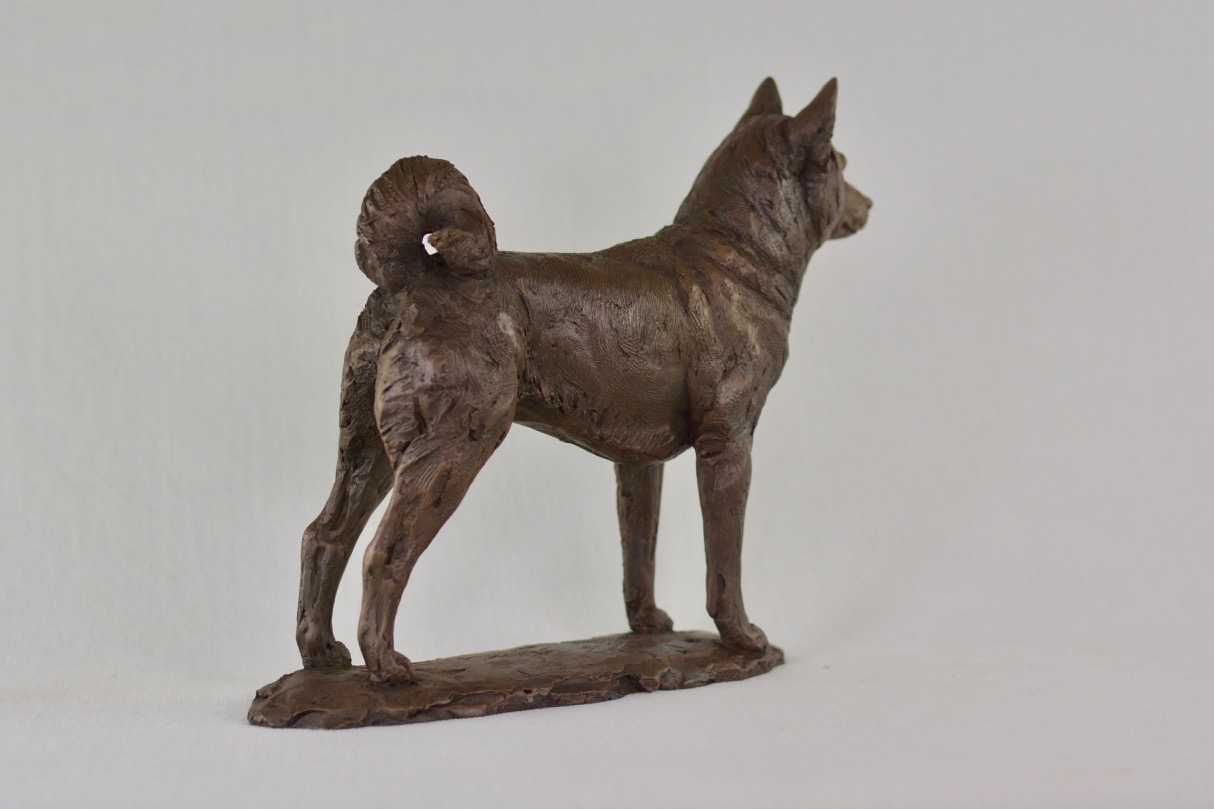 Bronze Standing Shiba Inu Sculpture | Dog Statue | Dog Ornament