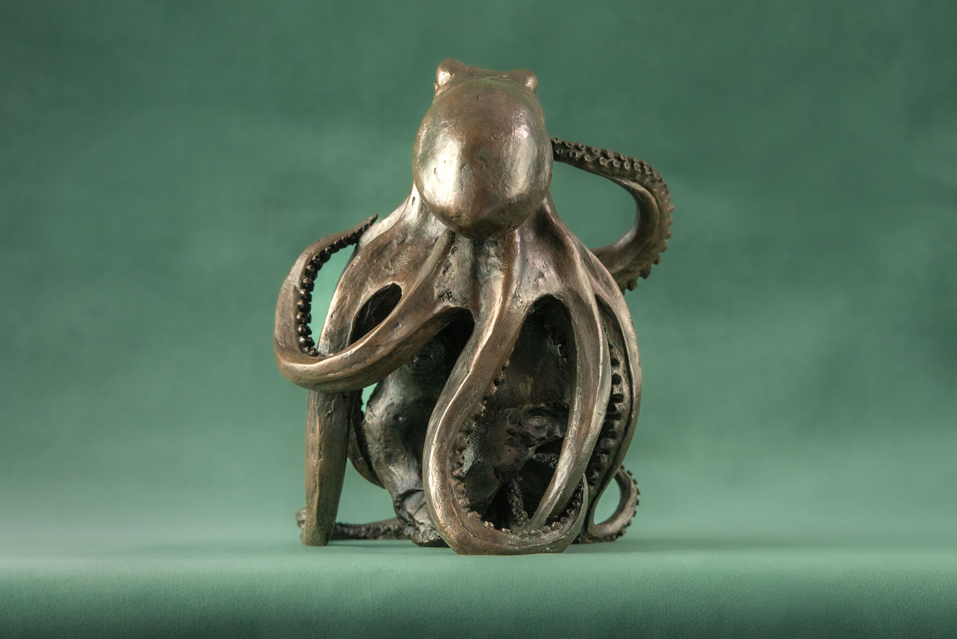 Bronze Octopus on Rock Sculpture | Bronze Octopus Statue | Octopus Ornament