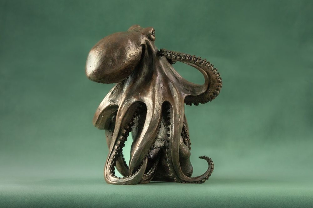 'Octopus' Bronze Octopus, Octopus Sculpture, Octopus Statue, Bronze Resin, Tanya Russell Sculptures-6