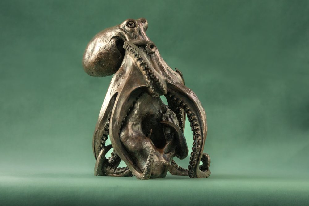 'Octopus' Bronze Octopus, Octopus Sculpture, Octopus Statue, Bronze Resin, Tanya Russell Sculptures-8
