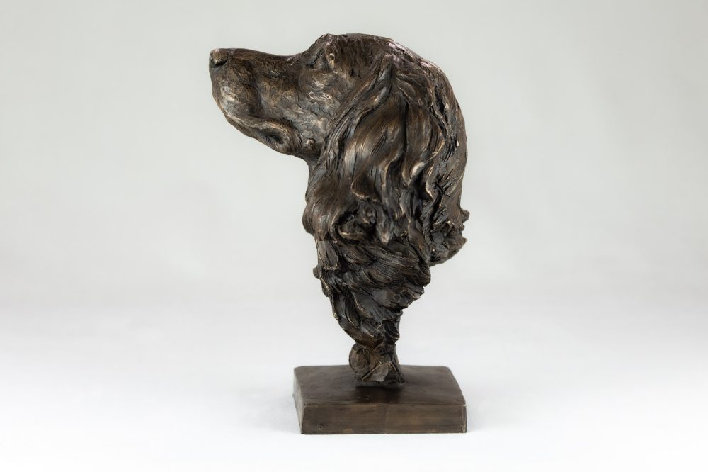 4 BRONZE RESIN - 'Spaniel Portrait BR', Bronze Dog, Dog Sculpture, Dog Statue, Bronze Resin Tanya Russell Animal Sculptures (4 of 19)