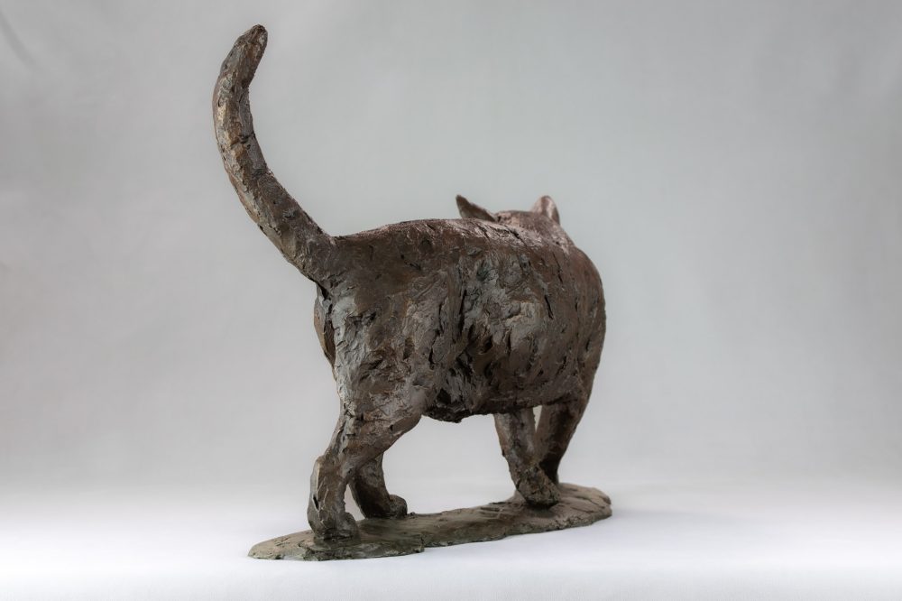 4 BRONZE RESIN - 'Walking Cat' BR, Bronze Cat, Cat Sculpture, Cat Statue, Bronze Resin, Tanya Russell Animal Sculptures (5 of 18)