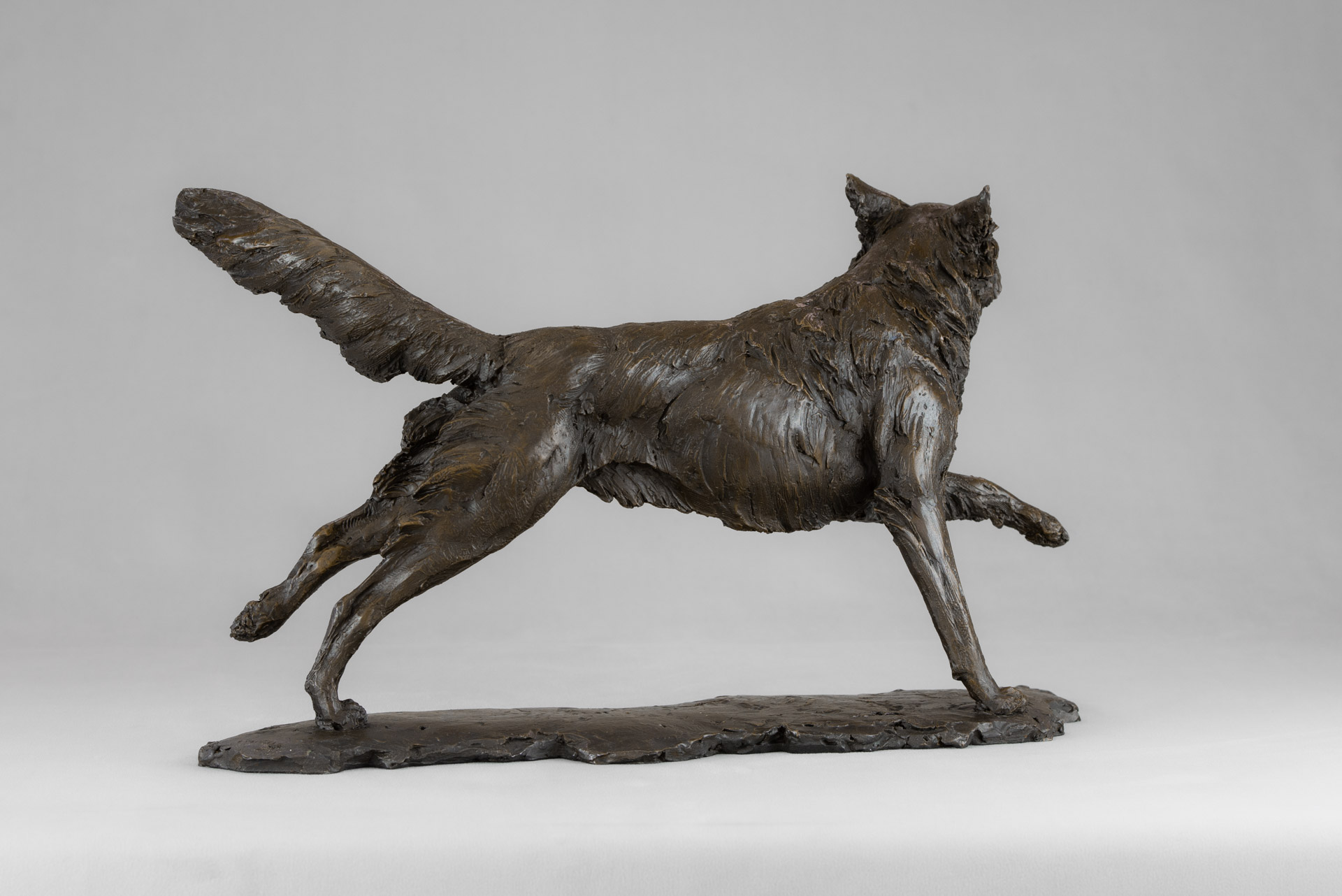 Bronze Nova Scotia Duck Tolling Retriever Sculpture