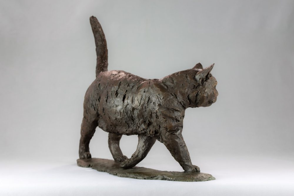 6 BRONZE RESIN - 'Walking Cat' BR, Bronze Cat, Cat Sculpture, Cat Statue, Bronze Resin, Tanya Russell Animal Sculptures (9 of 18)