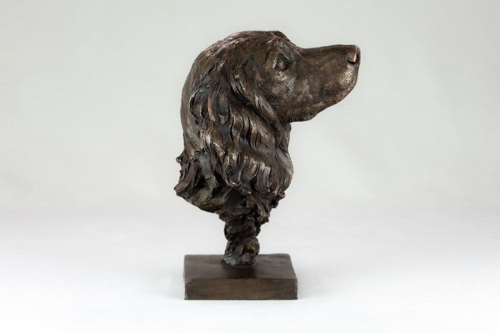 7 BRONZE RESIN - 'Spaniel Portrait BR', Bronze Dog, Dog Sculpture, Dog Statue, Bronze Resin Tanya Russell Animal Sculptures (10 of 19)