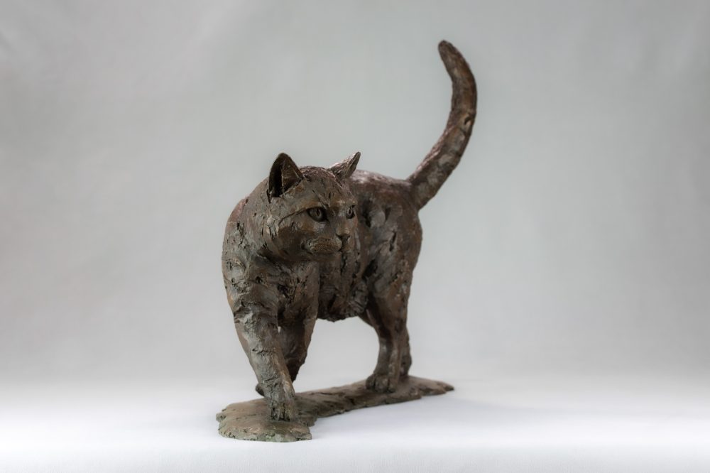 7 BRONZE RESIN - 'Walking Cat' BR, Bronze Cat, Cat Sculpture, Cat Statue, Bronze Resin, Tanya Russell Animal Sculptures (11 of 18)