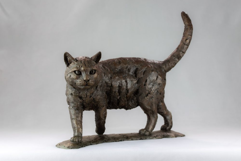 8 BRONZE RESIN - 'Walking Cat' BR, Bronze Cat, Cat Sculpture, Cat Statue, Bronze Resin, Tanya Russell Animal Sculptures (12 of 18)
