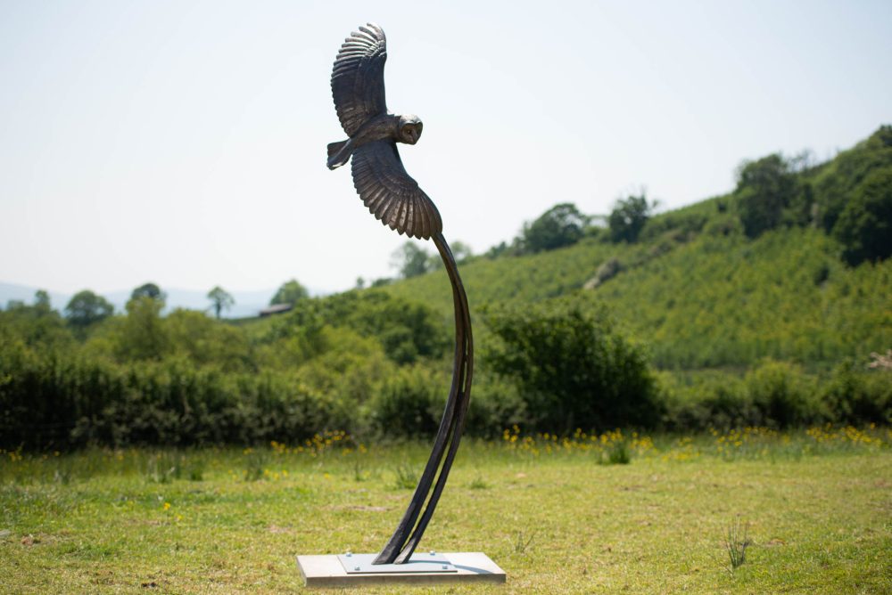 1 'Flying Owl' BR, Bronze Owl, Owl Sculpture, Owl Statue, Bronze Resin, Tanya Russell Animal Sculptures (8 of 21)