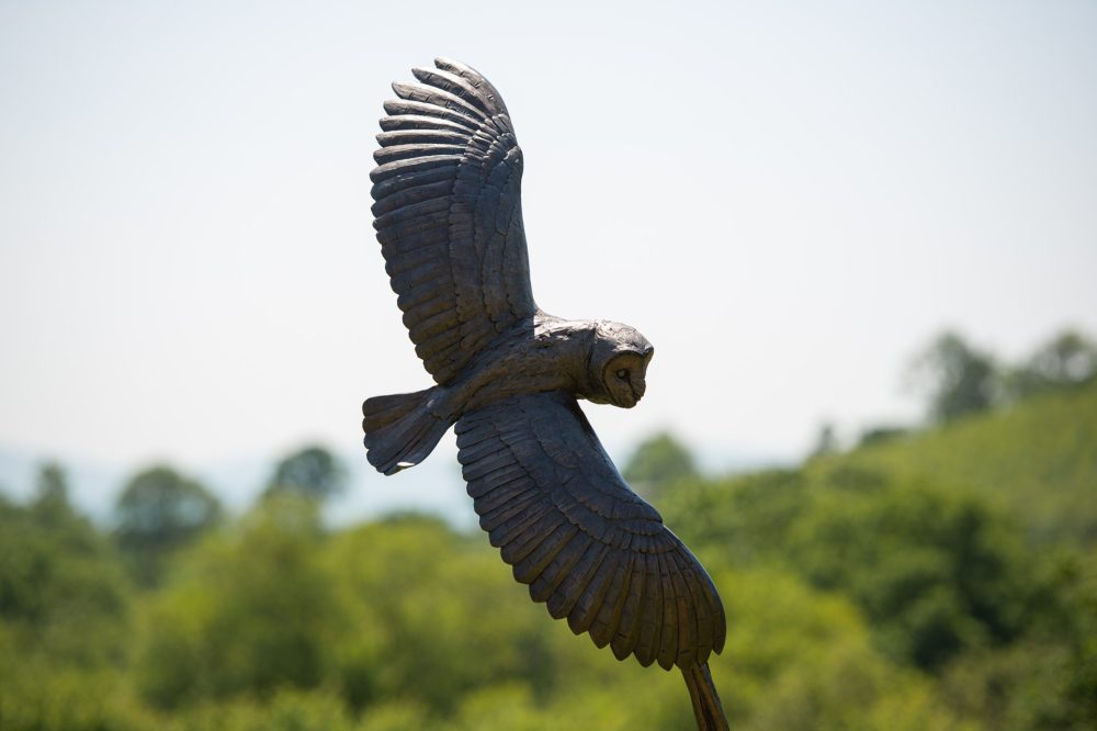 3 'Flying Owl' BR, Bronze Owl, Owl Sculpture, Owl Statue, Bronze Resin, Tanya Russell Animal Sculptures (7 of 21)
