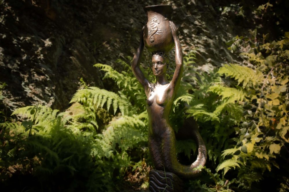 2 'Welsh Mermaid with Urn, Mermaid Sculpture, Mermaid Statue, Bronze Resin, Tanya Russell Animal Sculptures (7 of 27)