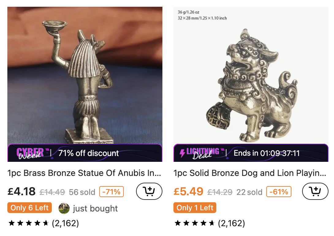 low cost bronze sculptures 