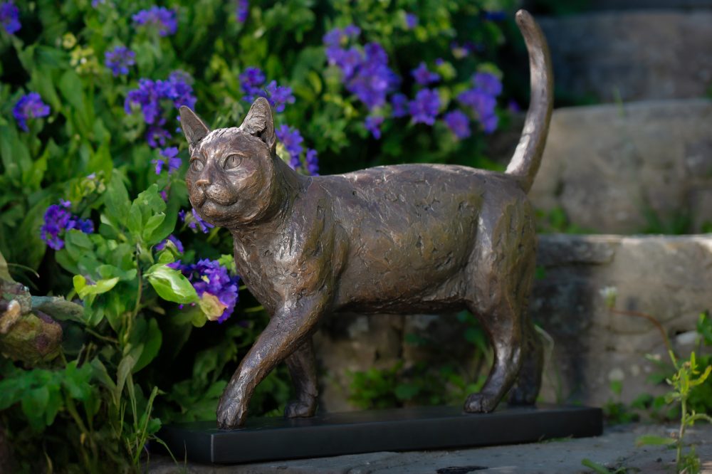 6 'Community Cat ', Bronze Cat, Cat Sculpture, Cat Statue, Bronze Resin, Tanya Russell Animal Sculptures-20