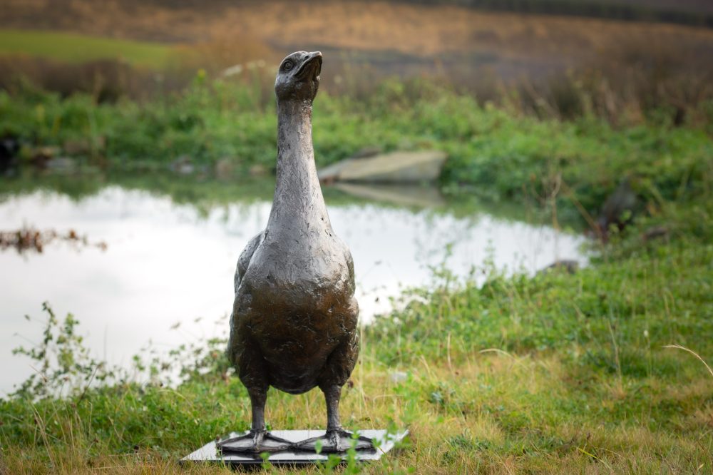 10 'Standing Goose 'Gladstone', Bronze Dog, Dog Sculpture, Dog Statue, Bronze Resin, Tanya Russell Sculptures-1