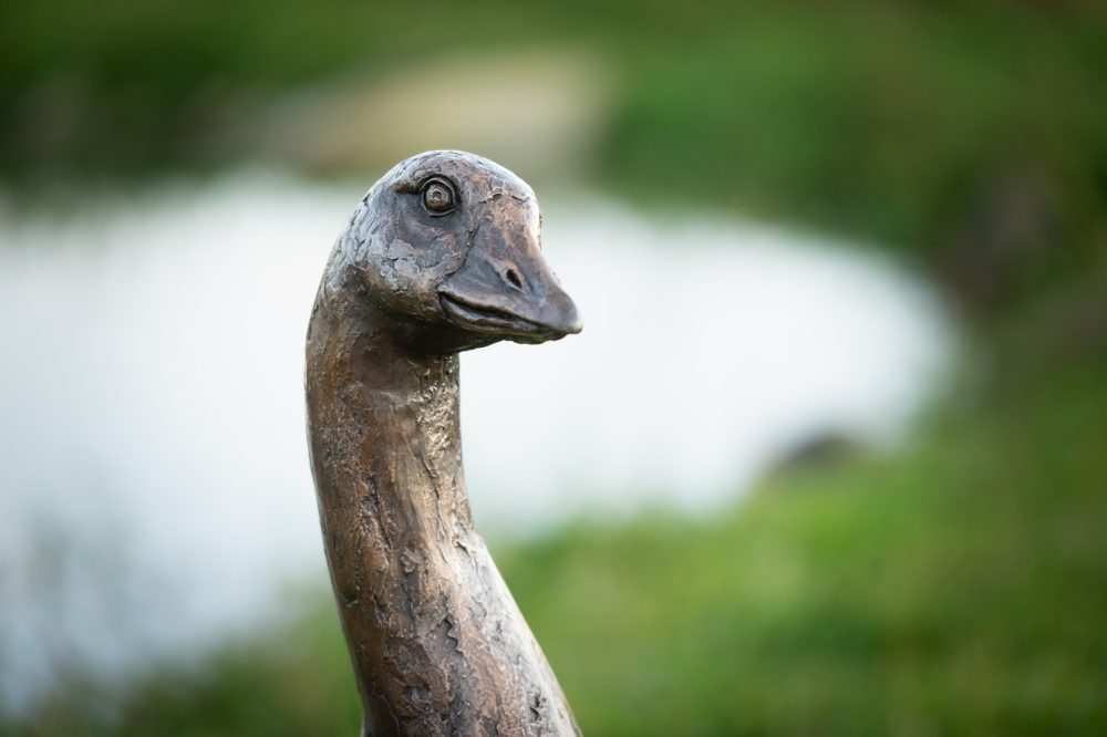 3 'Standing Goose 'Grace', Bronze Goose, Goose Sculpture, Goose Statue, Bronze Resin, Tanya Russell Sculptures-14