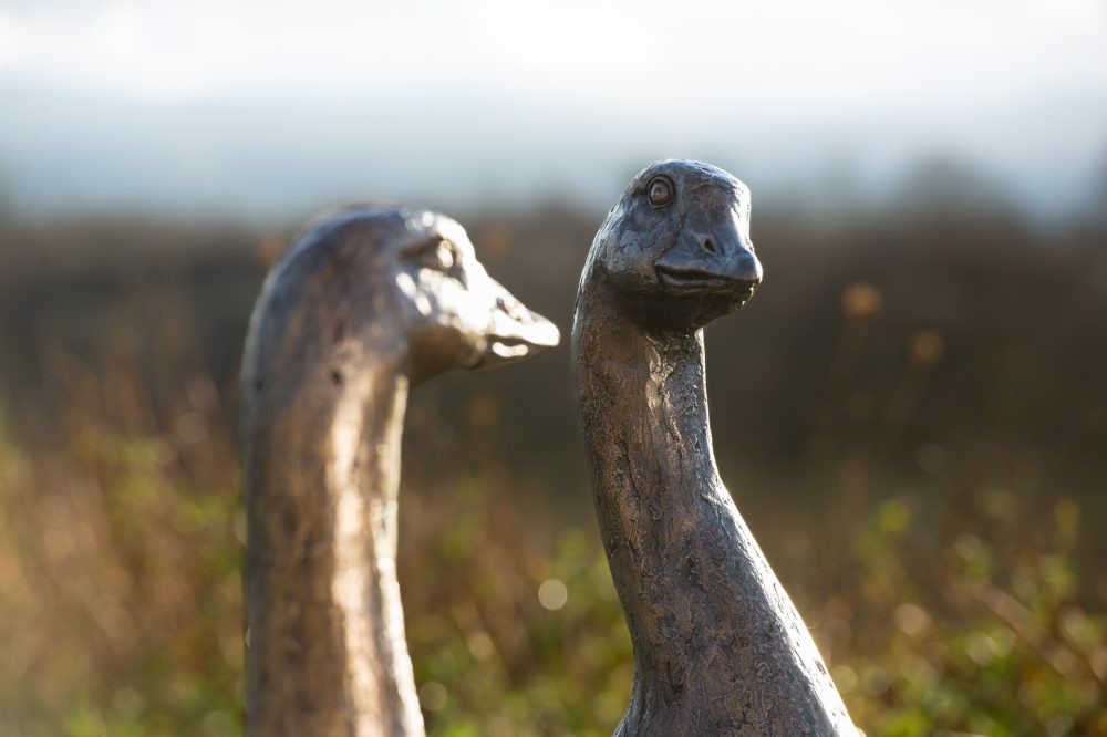 7 Group of Geese, Bronze Goose, Goose Sculpture, Goose Statue, Bronze Resin, Tanya Russell Sculptures-8