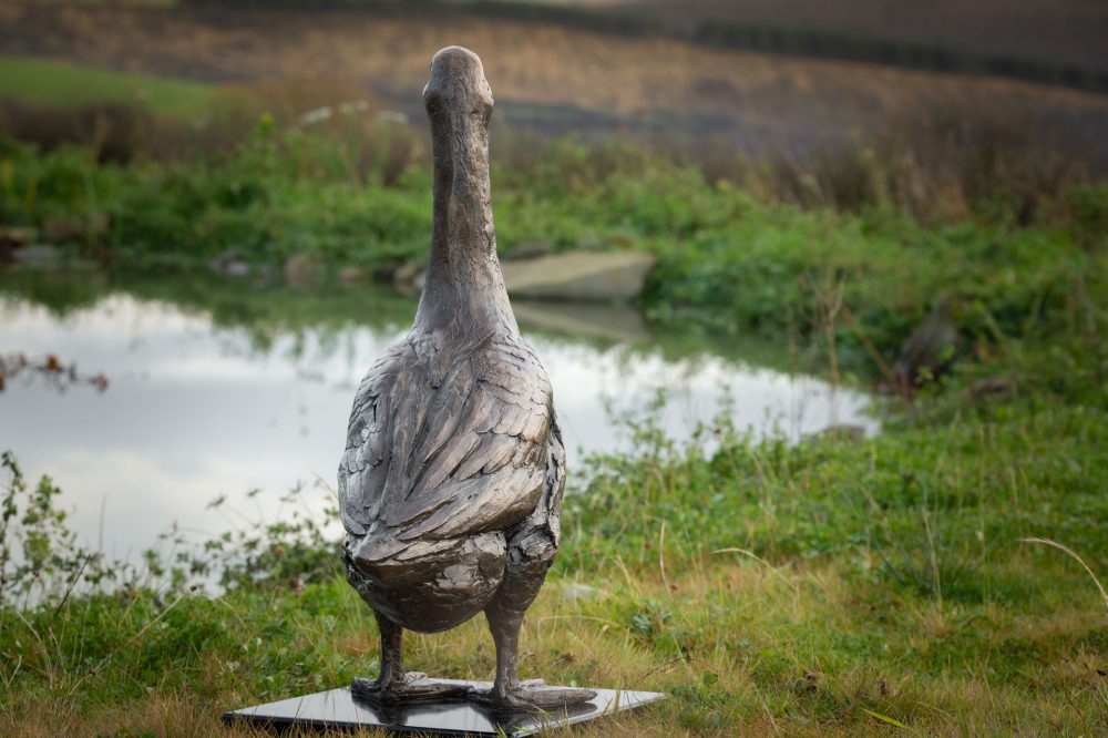 9 'Standing Goose 'Gladstone', Bronze Dog, Dog Sculpture, Dog Statue, Bronze Resin, Tanya Russell Sculptures-6