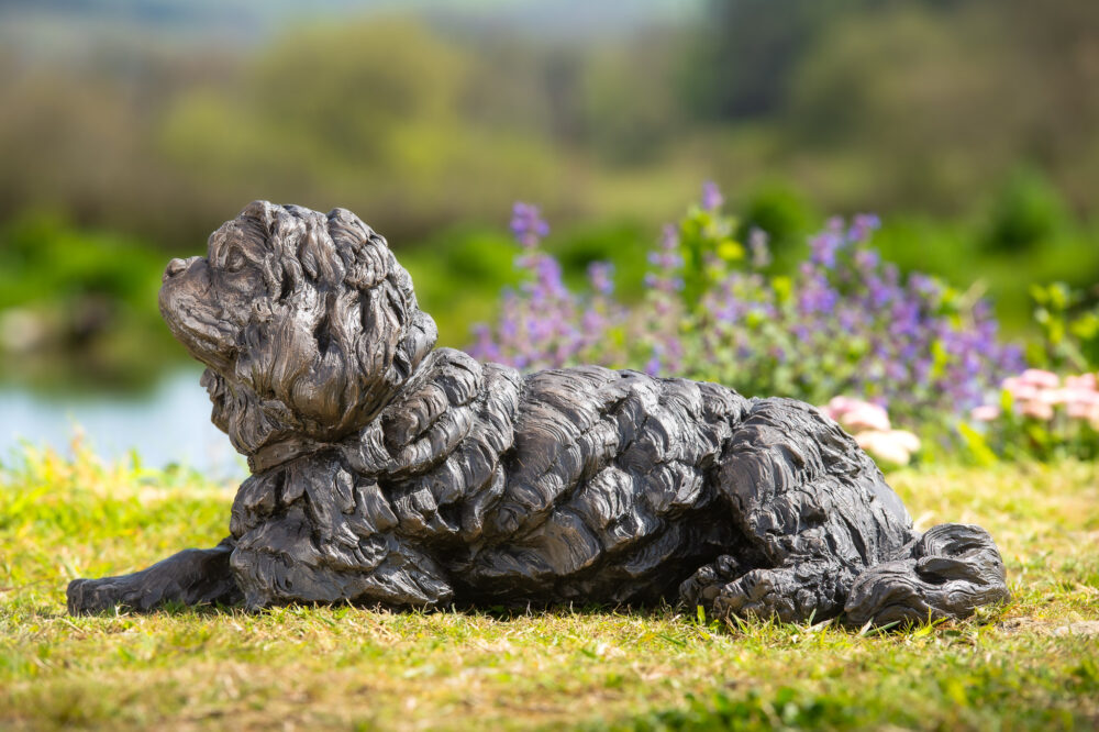 4 'Lying King Charles Cavalier 2', Dog Sculpture, Dog Statue, Bronze Resin, Tanya Russell Animal Sculptures (5 of 20)