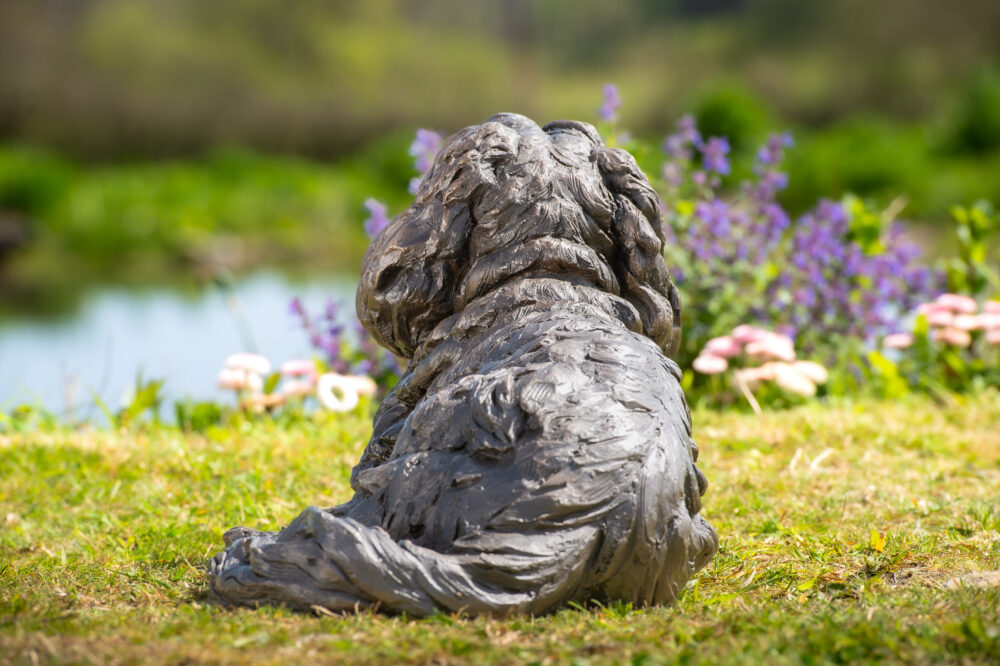 6 'Lying King Charles Cavalier 2', Dog Sculpture, Dog Statue, Bronze Resin, Tanya Russell Animal Sculptures (8 of 20)
