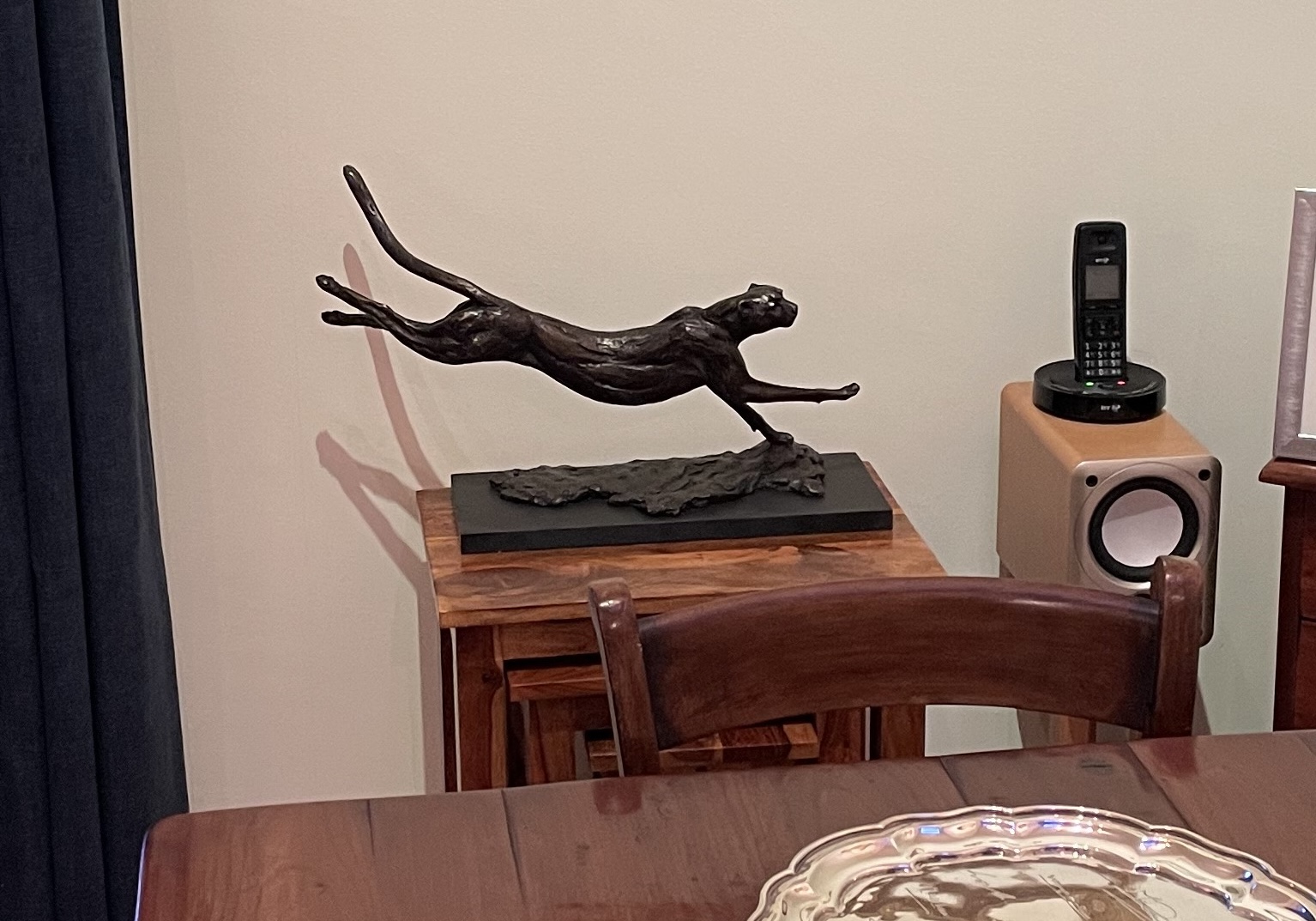 'Stargazers' man and dog on ring sculpture