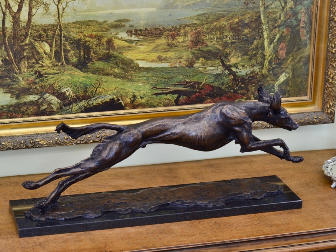 Running Saluki Statue