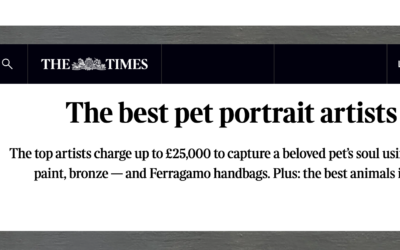 Tanya Russell listed among the Best Pet Portrait artists by The Times