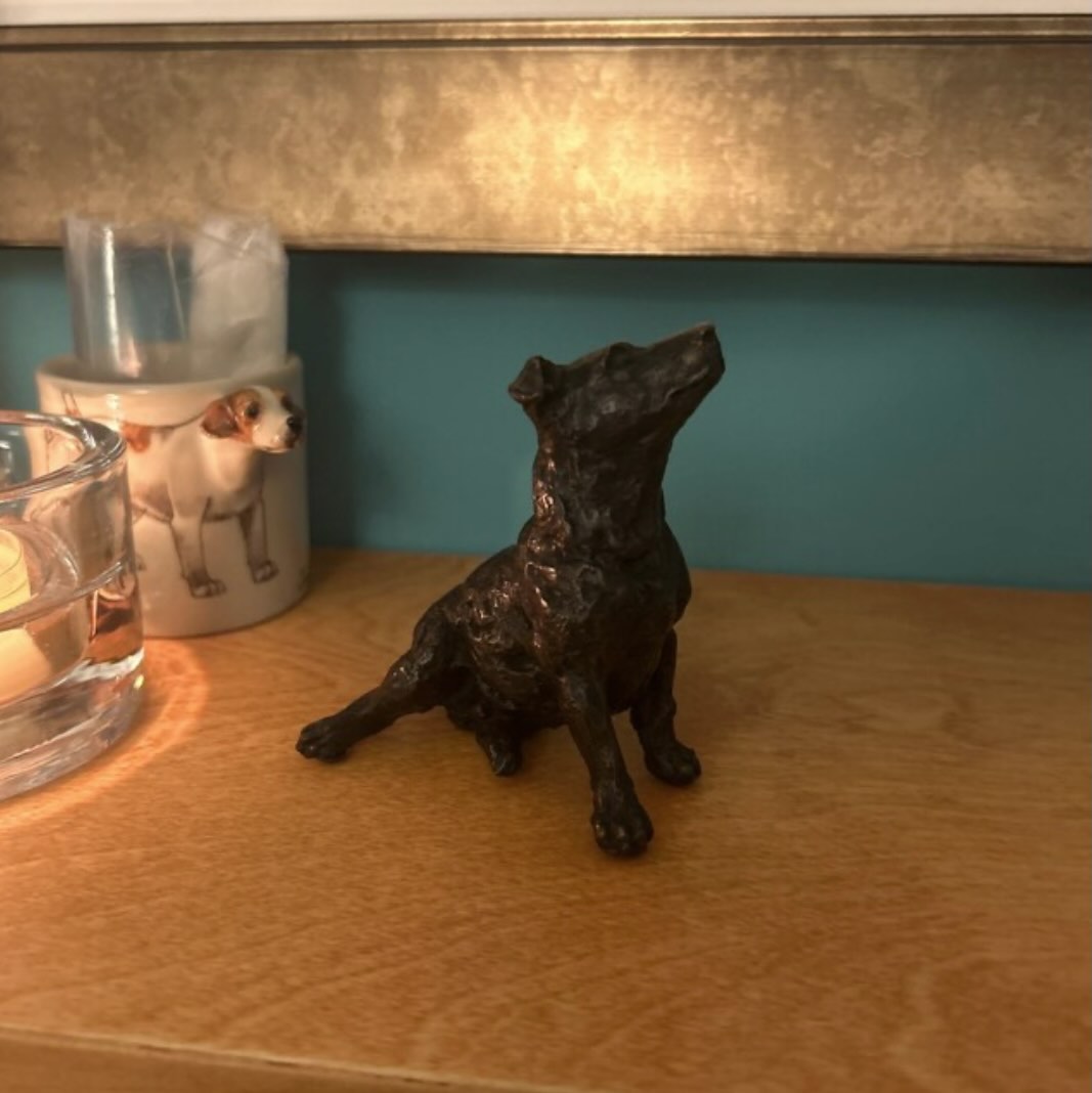 Screenshot 'Stargazers' man and dog on ring sculpture