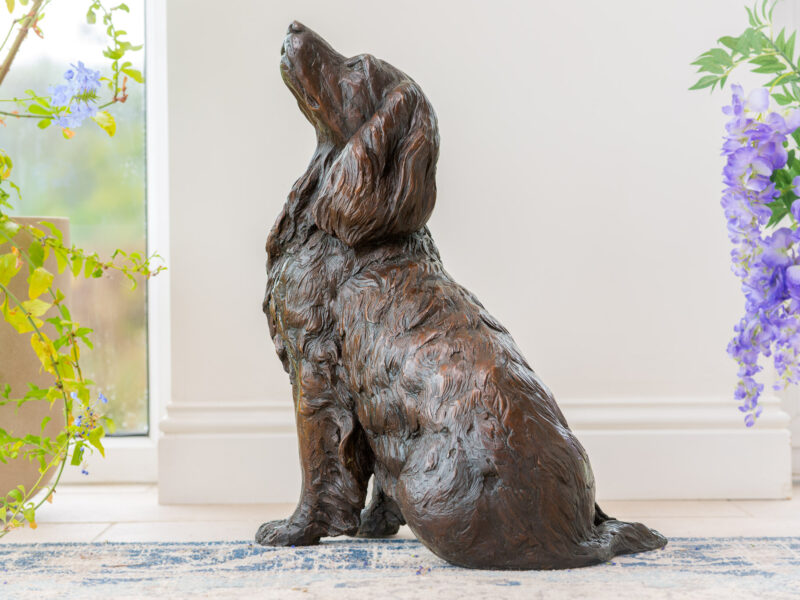 SITTING WORKING SPANIEL 2 SCULPTURE